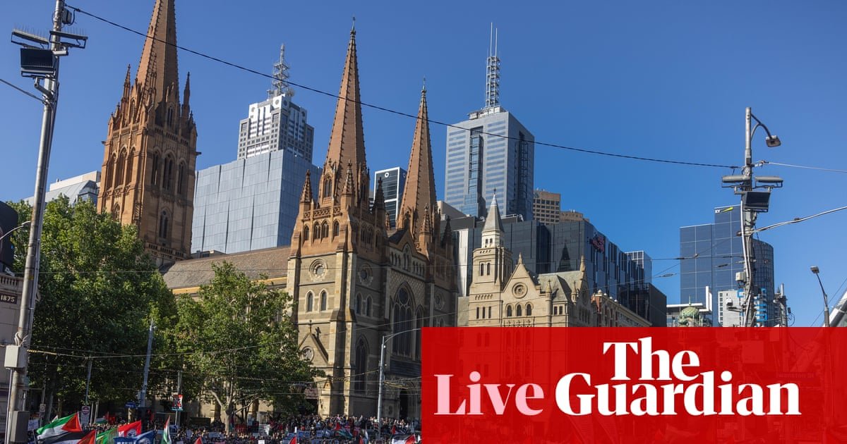 Australia news live: strong police presence as thousands gather at Melbourne Herzog protest; Dan Tehan quits Liberal frontbench and confirms deputy tilt | Australia news