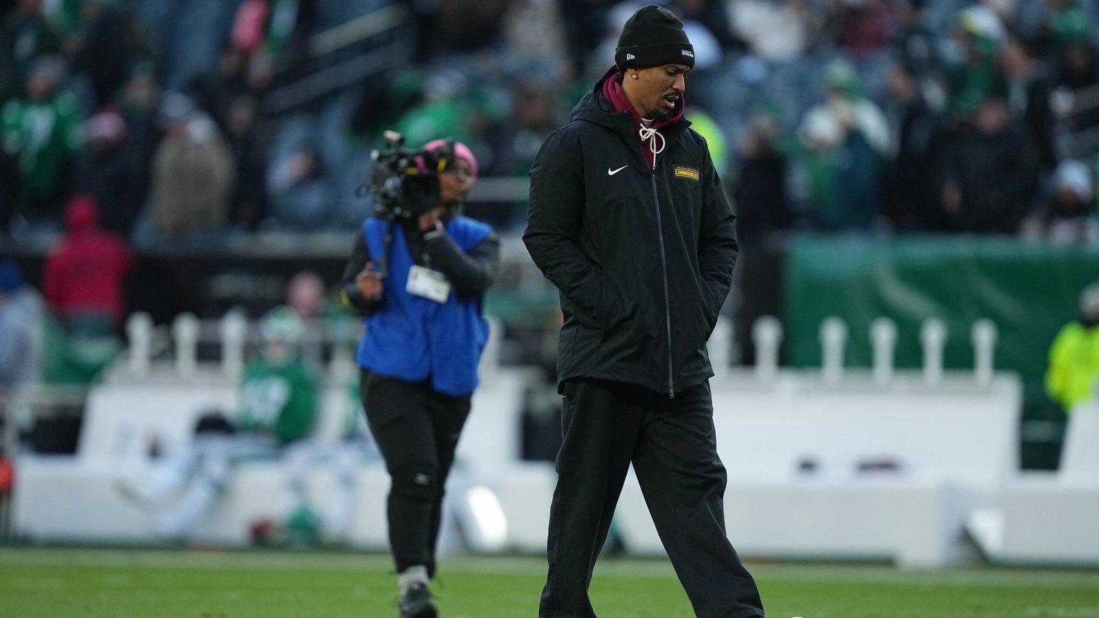 Jayden Daniels Explains Why He Loves Eagles Fans on Video Amid Commanders Rivalry