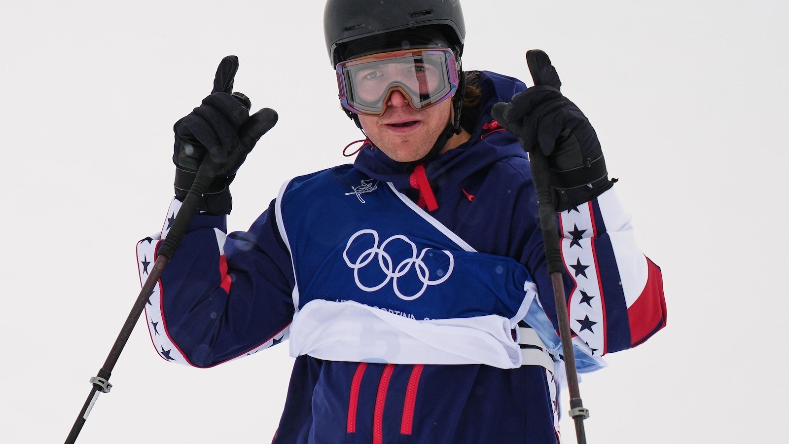 Olympic freeskier Hunter Hess flashes an 'L' sign, says he stands by his statement