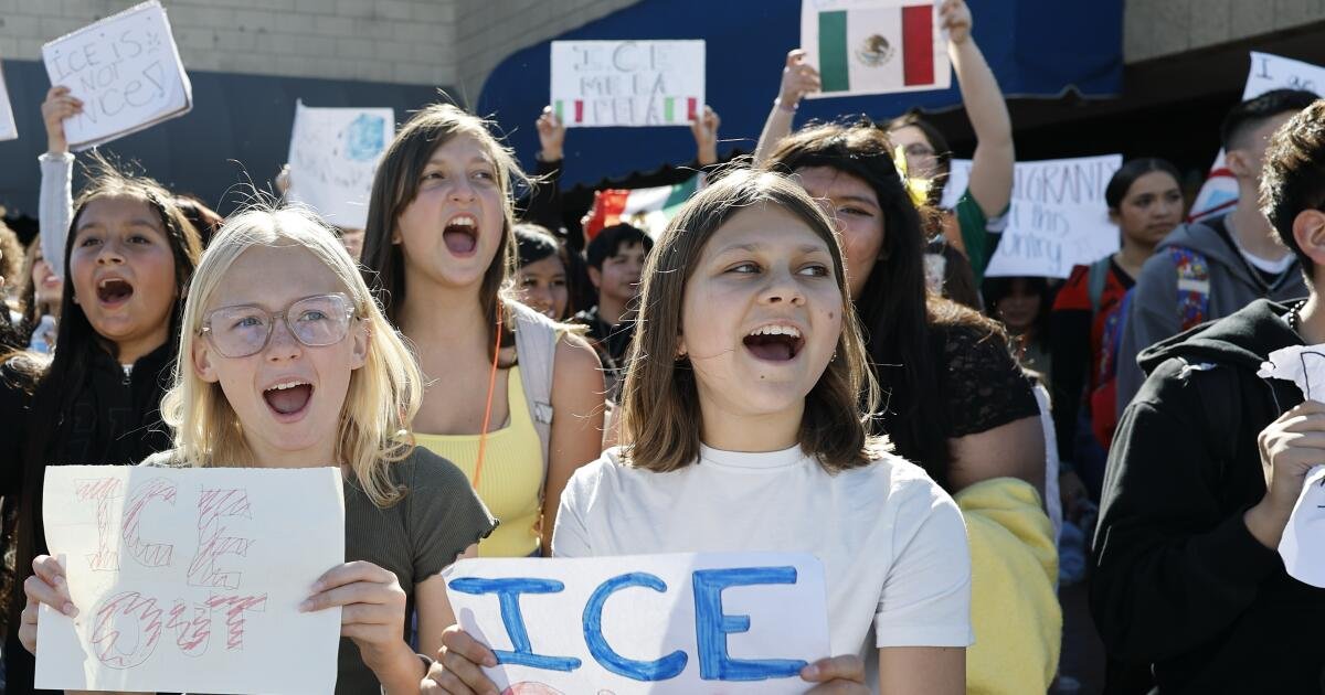 Redlands students stage ICE walkouts. Officially, they're truant