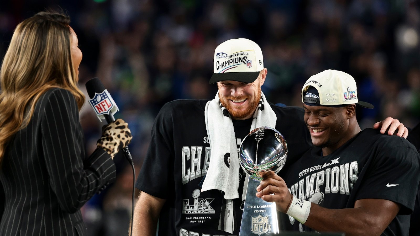 Seahawks ride their defense to a Super Bowl title, pounding the Patriots 29-13