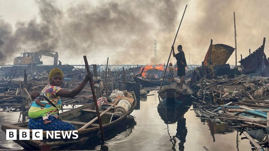 Shanties in a Lagos lagoon: Bulldozed and burnt
