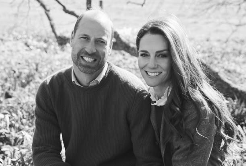 William and Kate, Prince and Princess of Wales in a romantic Valentine