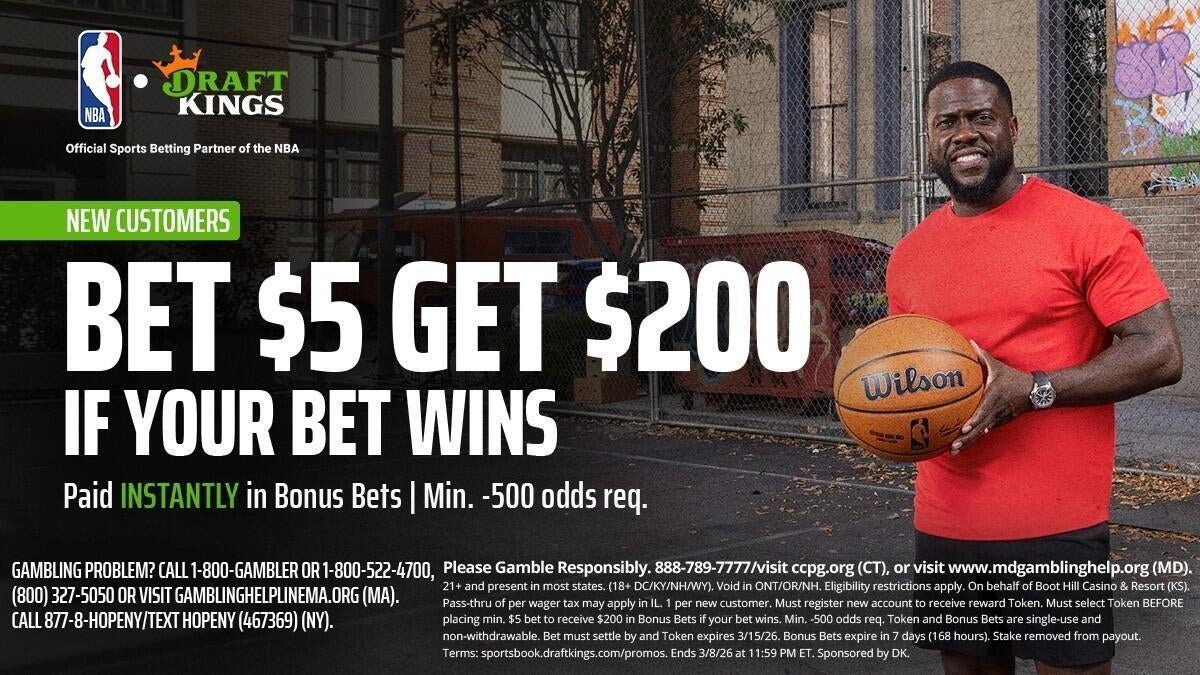 Use DraftKings promo code to get $200 in bonus bets by targeting Knicks-Pistons, Celtics-Warriors on Thursday