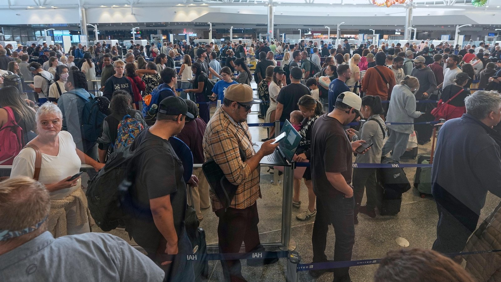 Houston airport has become a symbol for the shutdown's impacts on air travel