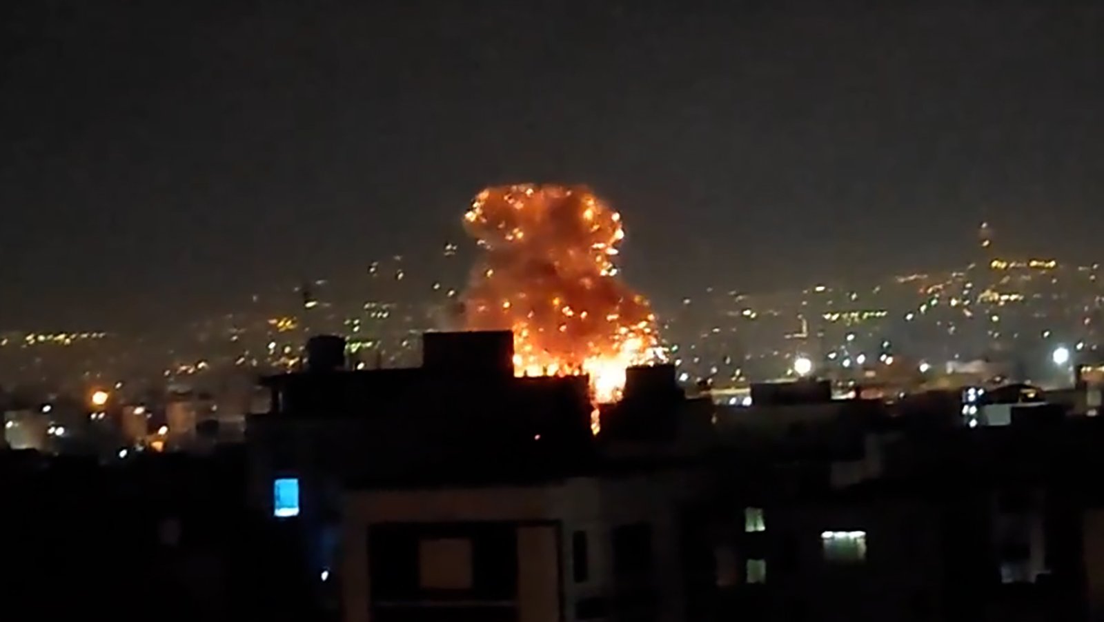 Massive explosions, fires from US-Israeli strikes on Tehran