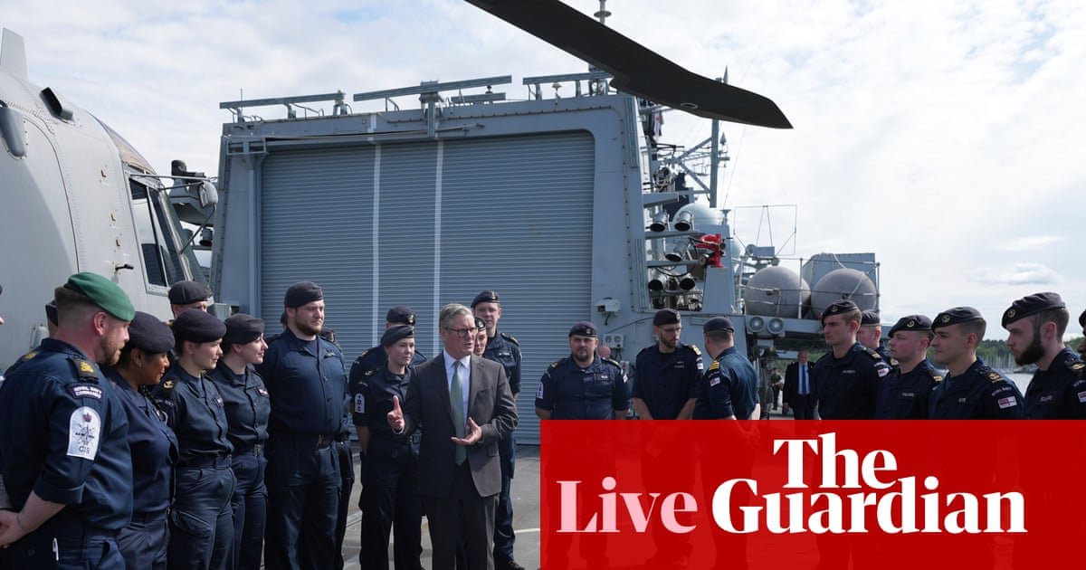 Hegseth right to mock Royal Navy, says ex-army chief as he backs claims over military underfunding – UK politics live | Politics