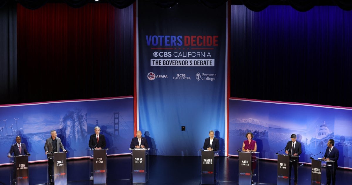 Highlights from the CBS California Governor's Debate, where candidates squared off on gas prices, housing and more