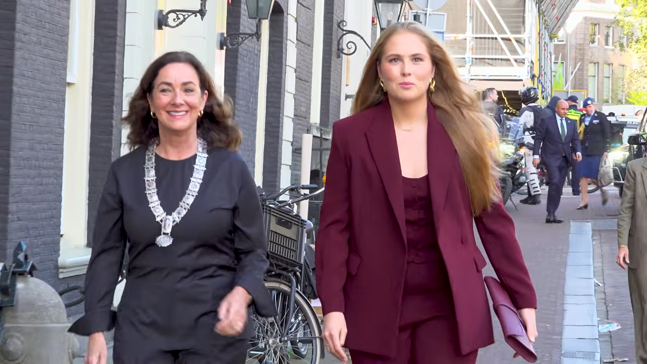 Princess Amalia begins a two-day visit to Amsterdam
