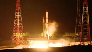 The Roscosmos Progress 95 cargo spacecraft launches from the Baikonur Cosmodrome in Kazakhstan to resupply the Expedition 74 crew aboard the International Space Station.