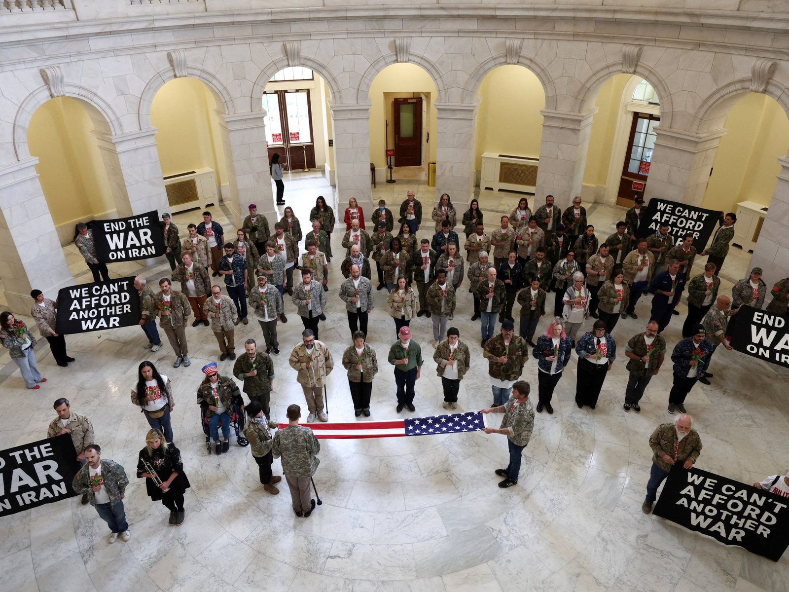 US veterans arrested in Capitol during protest against the war on Iran | US-Israel war on Iran News