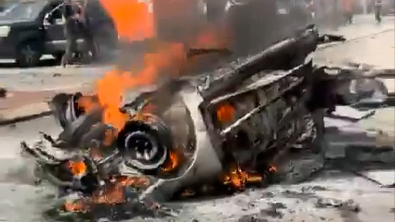 Vehicles burn in Israel after being hit with Iranian projectile debris | US-Israel war on Iran