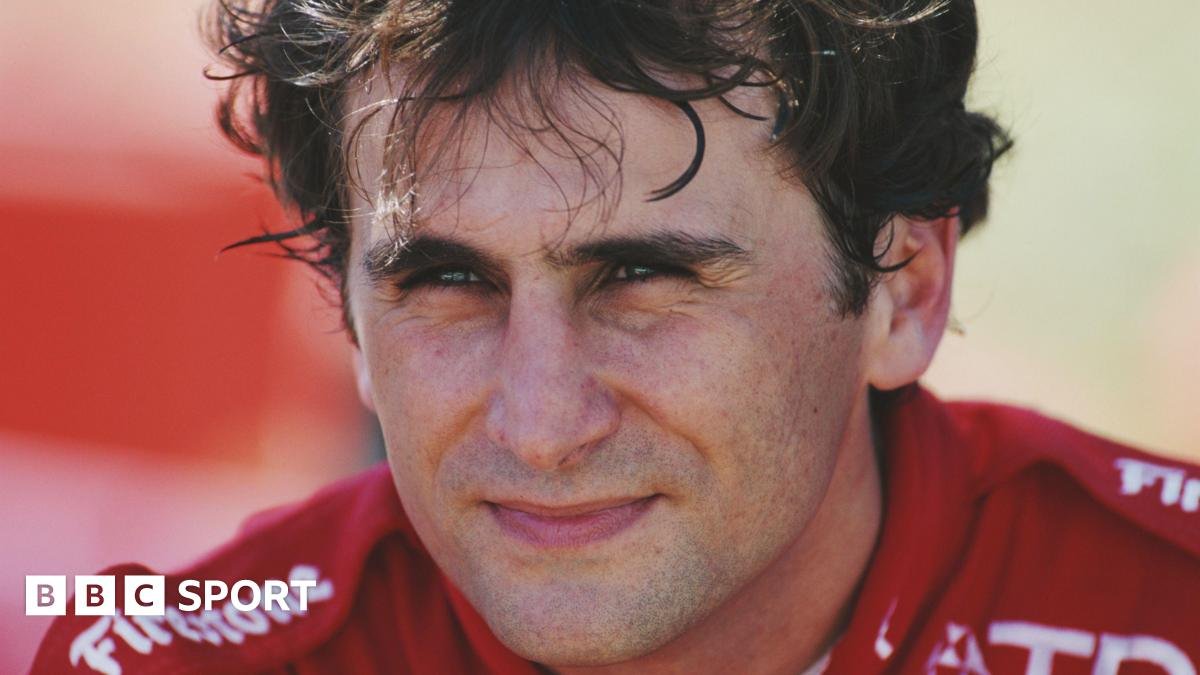 Alex Zanardi pictured in a driver's racing suit