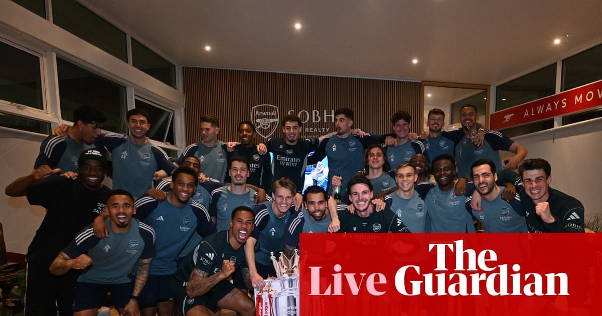 Arsenal crowned Premier League champions for first time in 22 years – as it happened | Arsenal