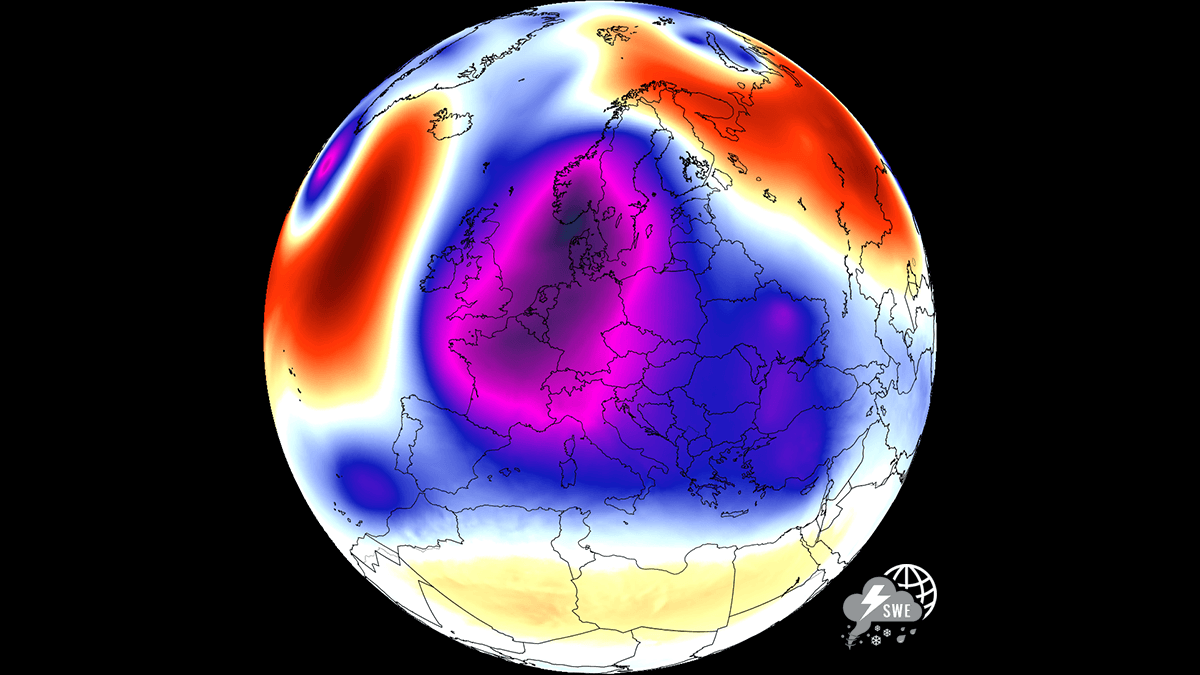 Europe's Cold Trough Slams South, Severe Weather Follows