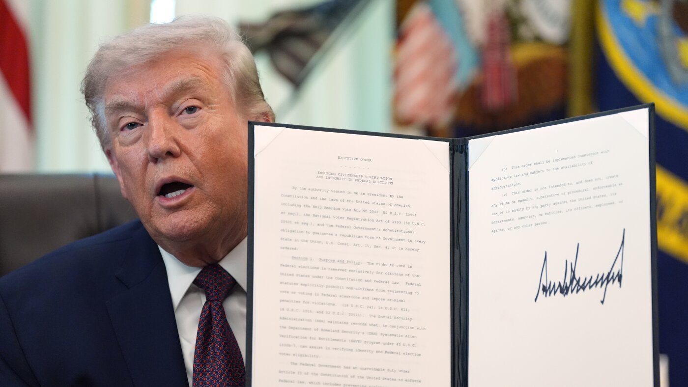 Judge in D.C. declines to block Trump’s mail-in voting order : NPR