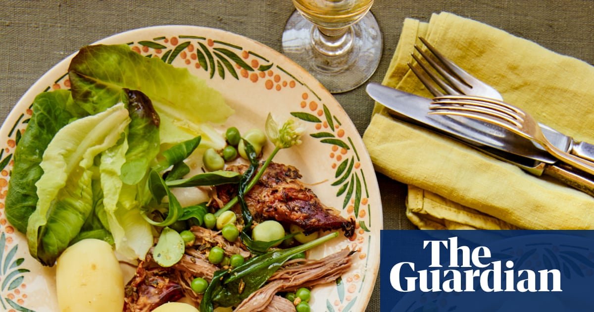 Lamb with peas and broad beans, caponata and vignarola: Conor Gadd’s recipes for Italian-style spring vegetables | Food