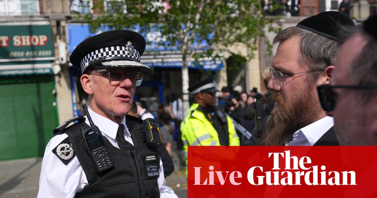 Met police chief denies ‘intervening in politics’ after open letter to Zack Polanski – UK politics live | Politics