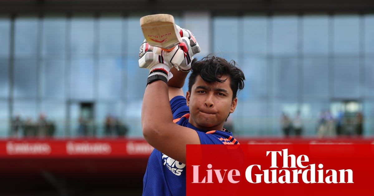 England v India: second T20 international sees Vaibhav Sooryavanshi make debut – live | Twenty20