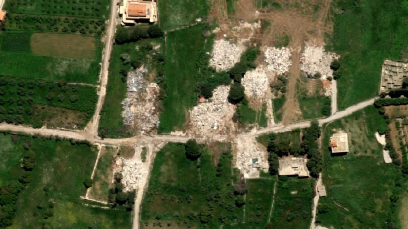 Lebanese who fled Israeli invasion use satellite images to check on homes : NPR