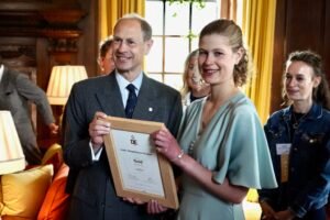 Moving moment as Duke of Edinburgh presents special recognition to Lady Louise