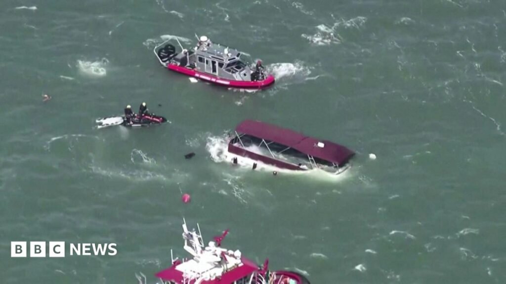 One dead and three missing after boat sinks near Alcatraz