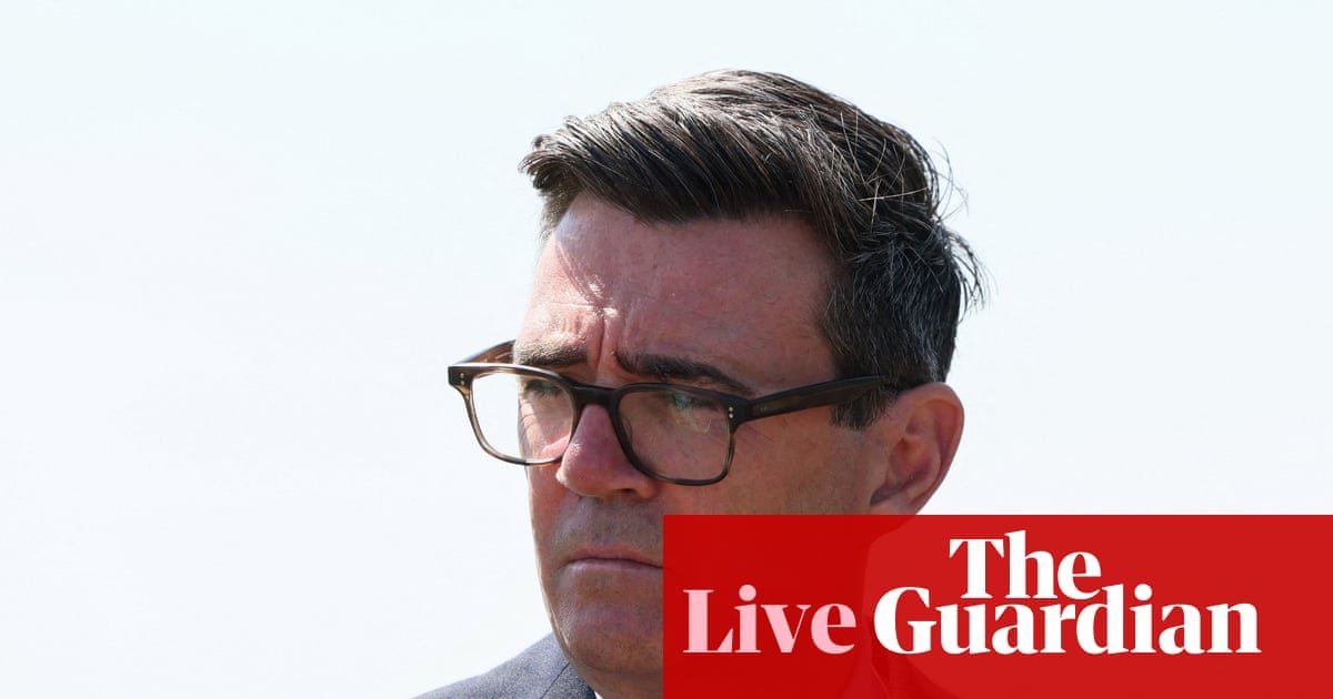 Andy Burnham says he’s ‘increasingly confident’ early release of PC Harper killers can be prevented - UK politics live | Politics