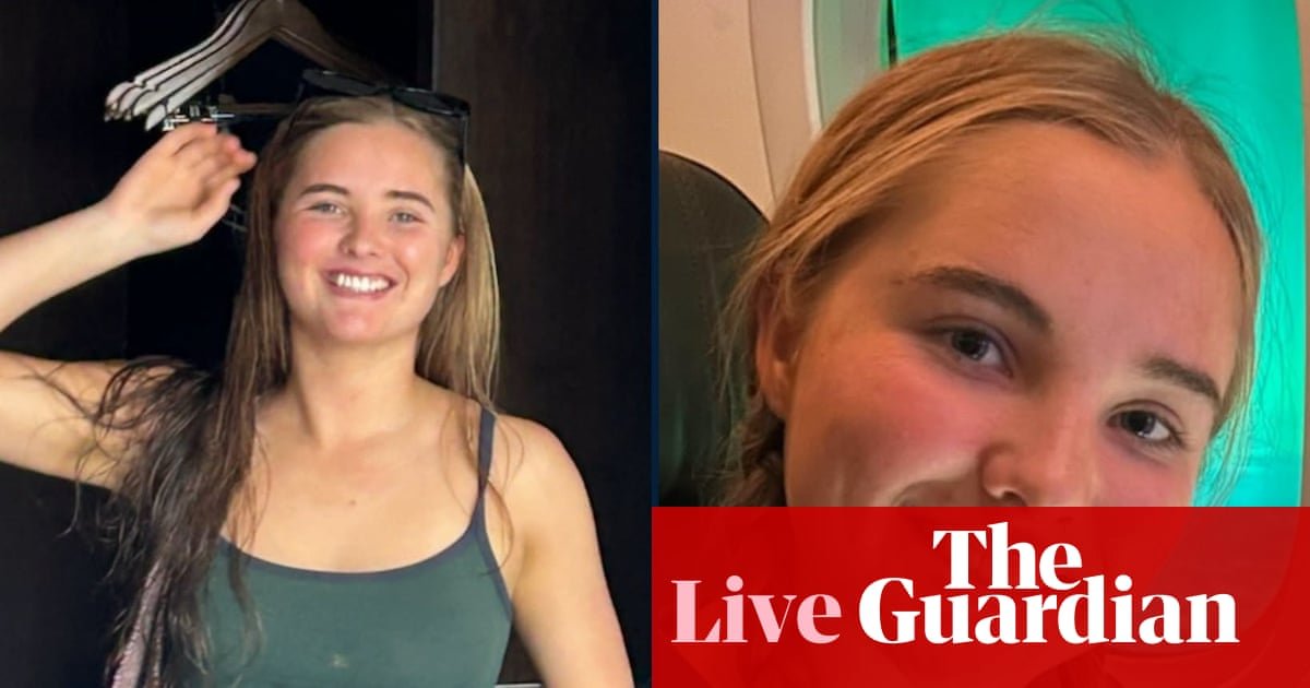 Australia news live: defence force personnel join search for missing 18-year-old bushwalker Lily Hooper | Australia news