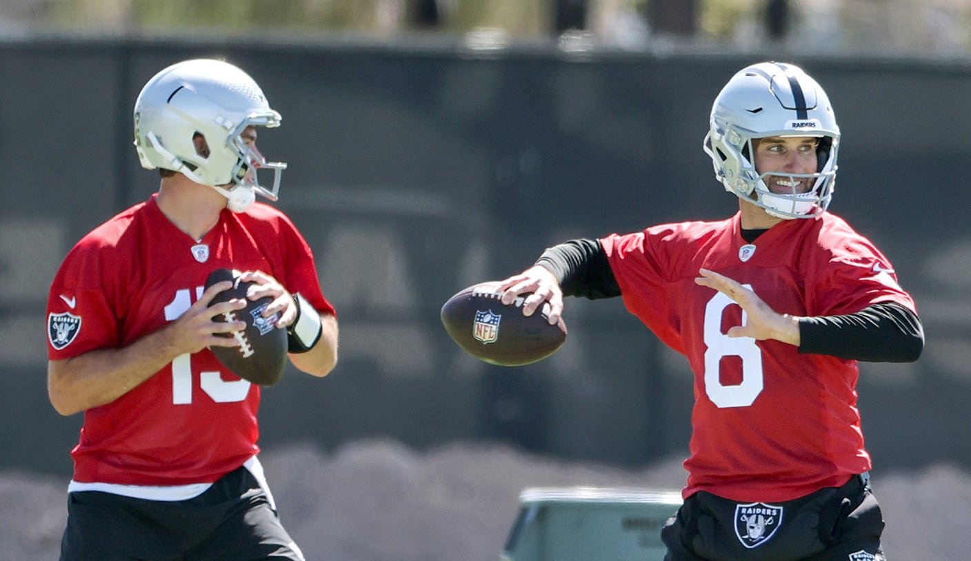 Cousins Rises, Mendoza's 'Trying To Get Better' At Raiders Training Camp
