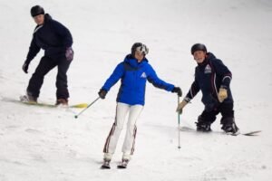 Duchess of Edinburgh beats heatwave by showing off skiing skills as she’s handed new role