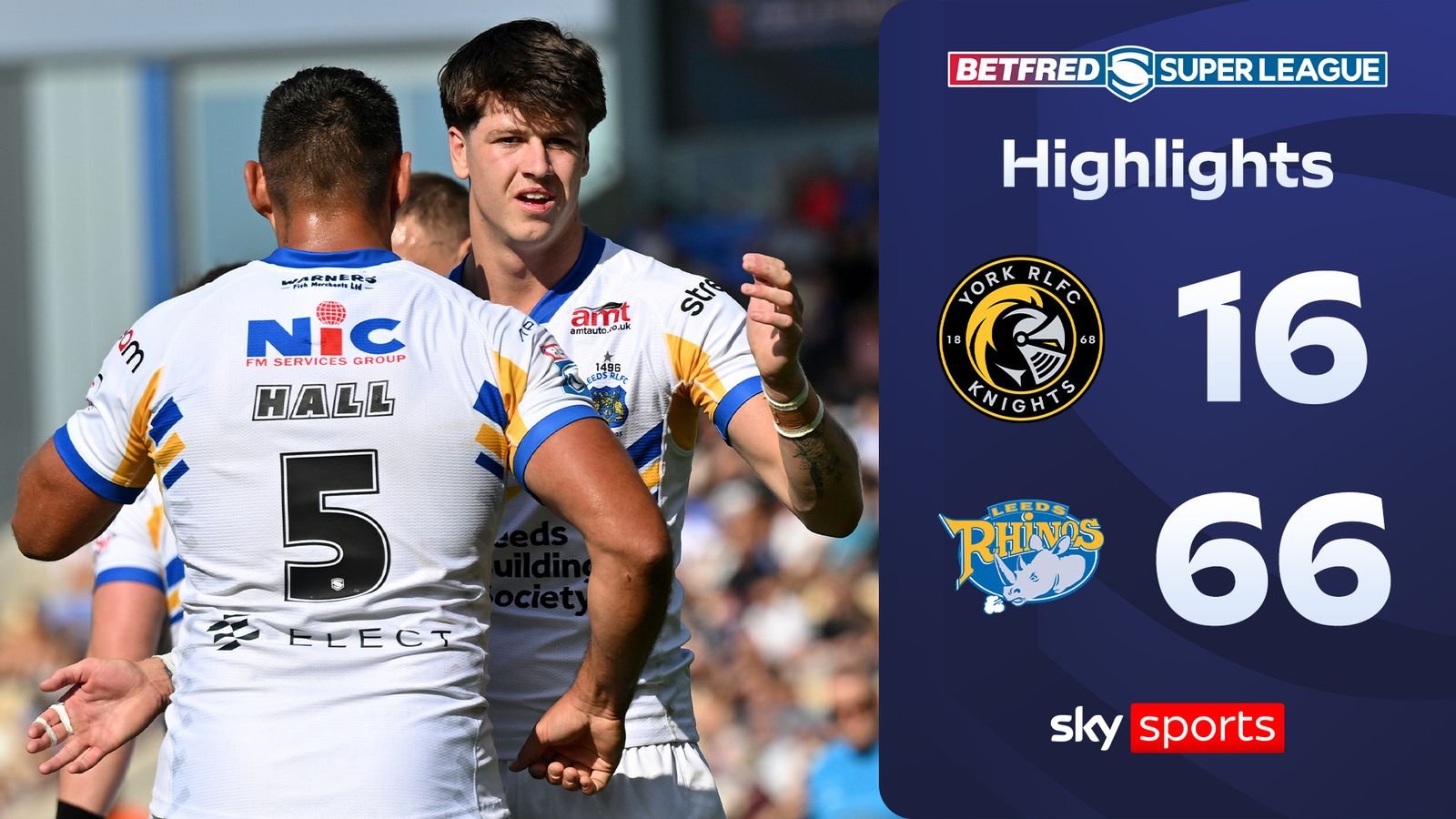 Leeds THRASH York to top Super League
