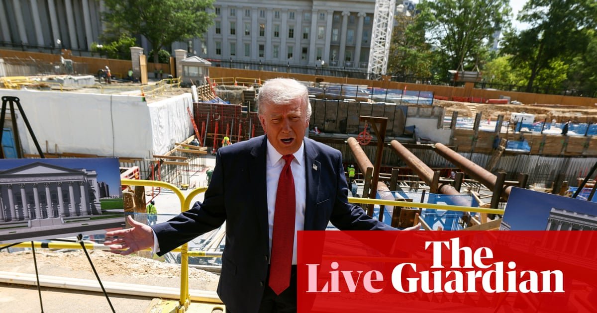 Trump’s ballroom construction can resume at White House, supreme court rules – live | US Congress