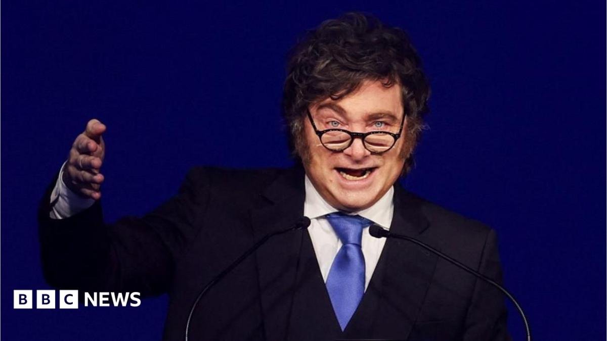 Argentina's President Javier Milei delivers a speech at the opening ceremony of the 5th Regional Meeting of the Madrid Forum, in Santiago, Chile, September 3