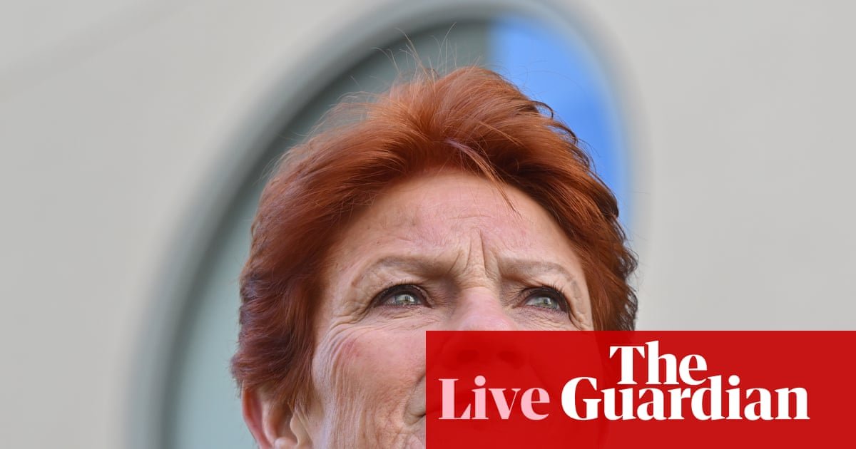 Australia politics live: Hanson claims One Nation super plan would be inflation ‘neutral’: NSW pokies losses hit record $2.38bn | Australian politics