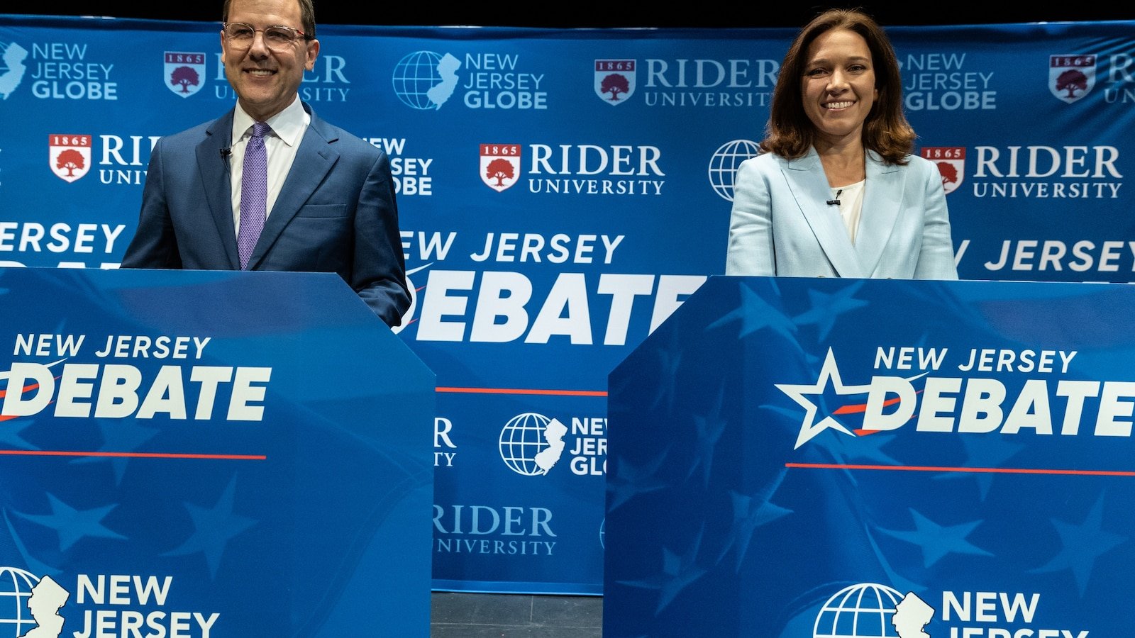 New Jersey Republican Tom Kean Jr. and Democrat Rebecca Bennett clash over war in Iran, tariffs