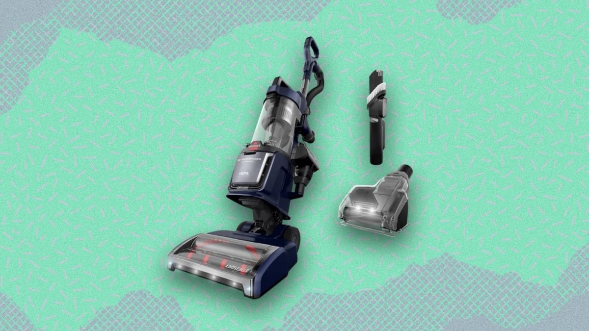 The Bissell Pet Hair Eraser DualBrush Upright Vacuum Is $50 Off