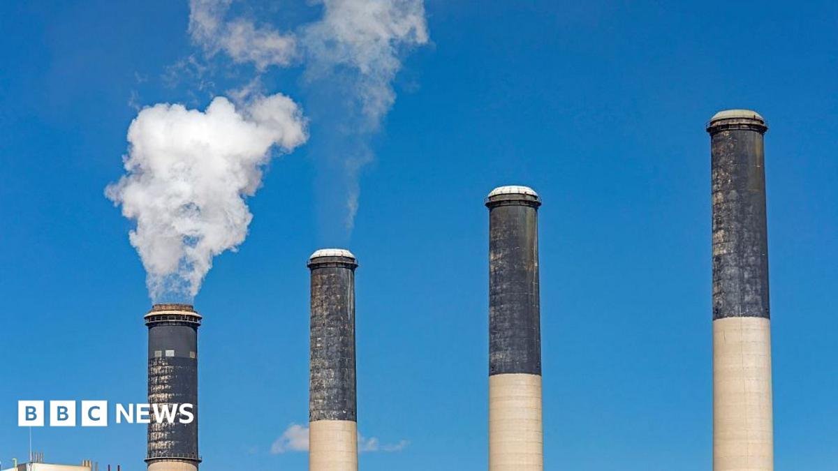 Smoke from a power plant