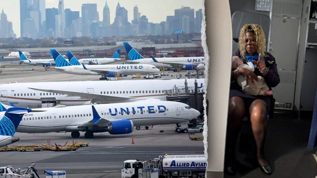 United Airlines flight attendant catches sleeping mom’s baby mid-flight